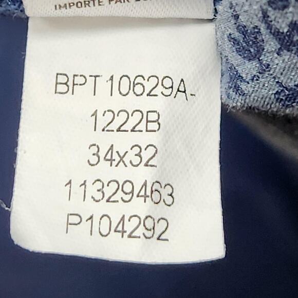 Bonobos Pants Mens 34x32 Blue Athletic Fit Chino Stretch Flat Front Actual 34X29 - Picture 16 of 16